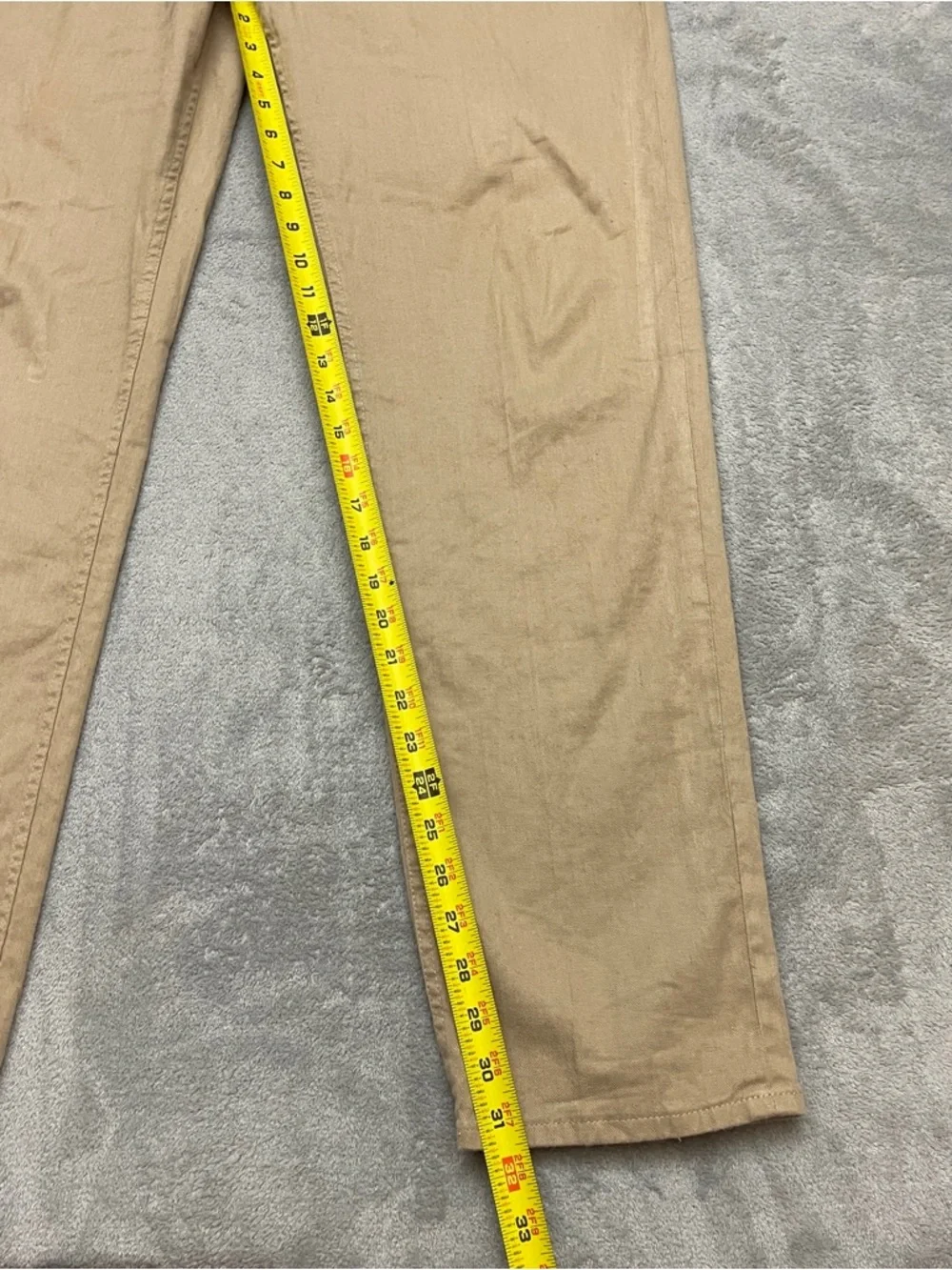 Banana Republic Traveler Linen Blend Pants Men 35x32 Tan
